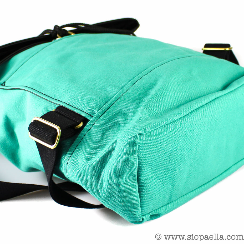 Atlantic Equipment Sea Green Canvas Roll Top Backpack
