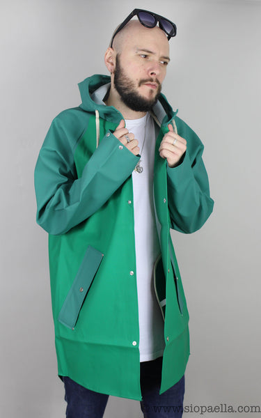Elka Sønderby Bright Green Green Woods Rain Jacket –