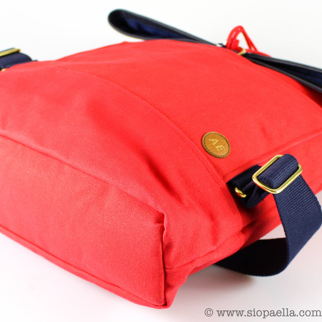 Atlantic Equipment Red Canvas Roll Top Backpack