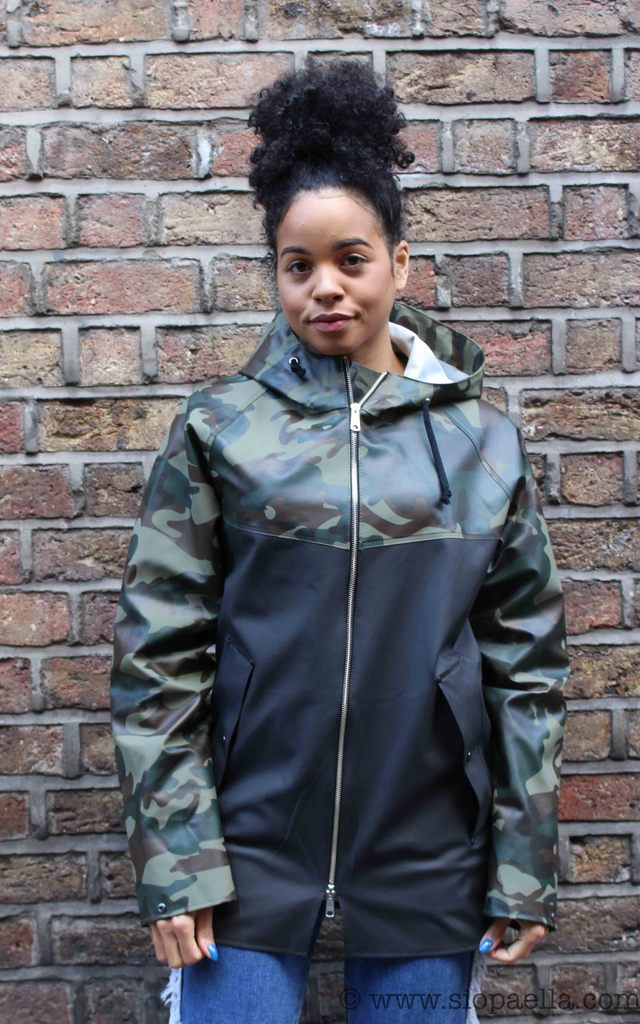 Elka Tisvilde Camo Black Rain Jacket siopahome