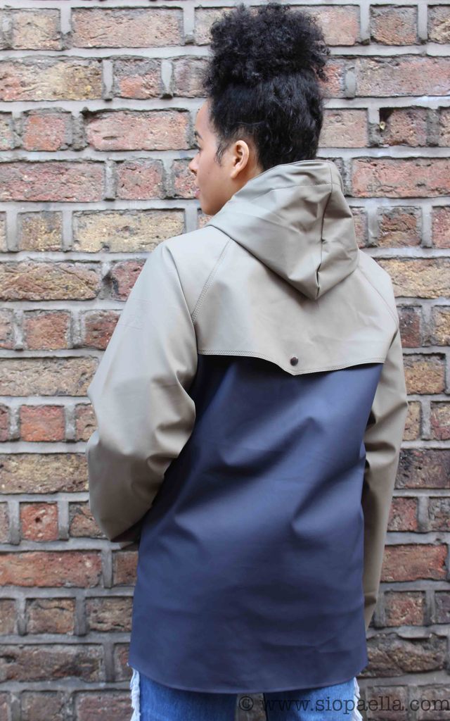 Elka Tisvilde Navy & Dusty Green Rain Jacket