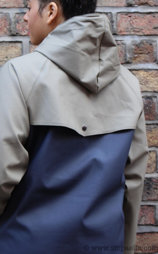 Elka Tisvilde Navy & Dusty Green Rain Jacket
