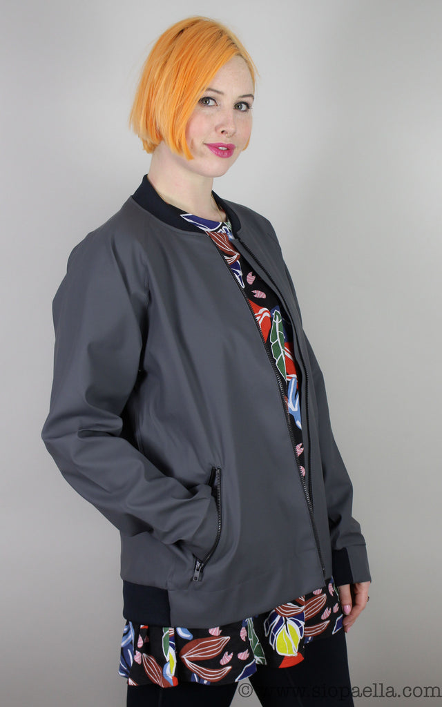 Elka Hornum Dark Grey Bomber