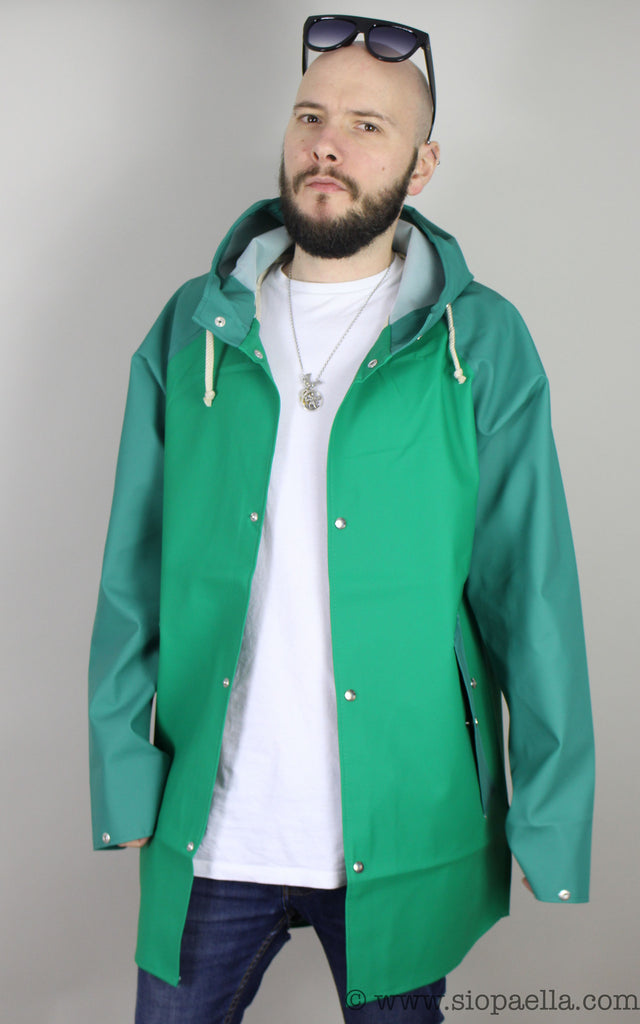 Elka Sonderby Bright Green Green Woods Rain Jacket siopahome