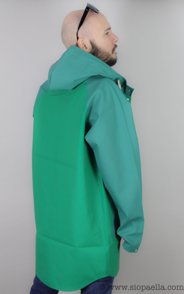 Bright green rain jacket best sale