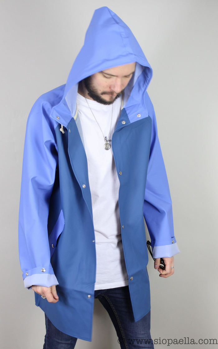 Elka Sønderby Stellar Blue / Carrier Blue Rain Jacket